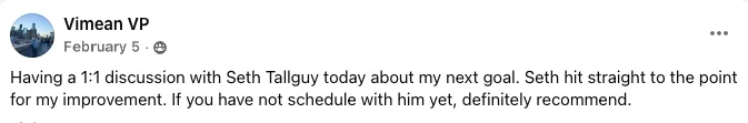 Testimonial from Vimean VP