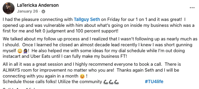 Testimonial from LaTericka Anderson