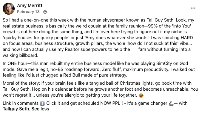 Testimonial from Amy Merritt